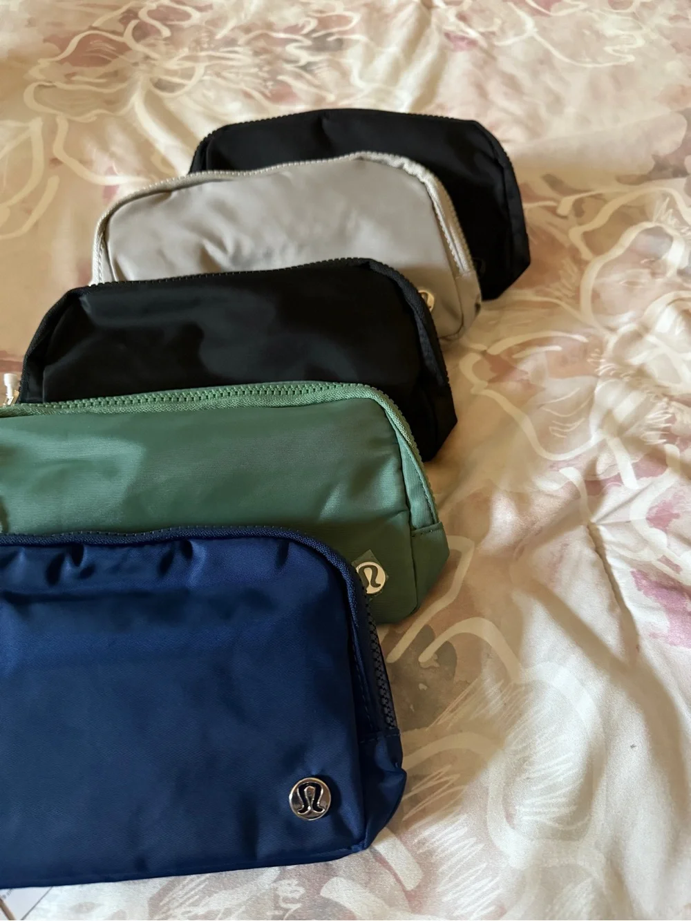 lululemon athletica navy blue pouch